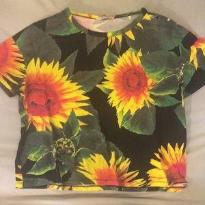 Zara sunflower tee
